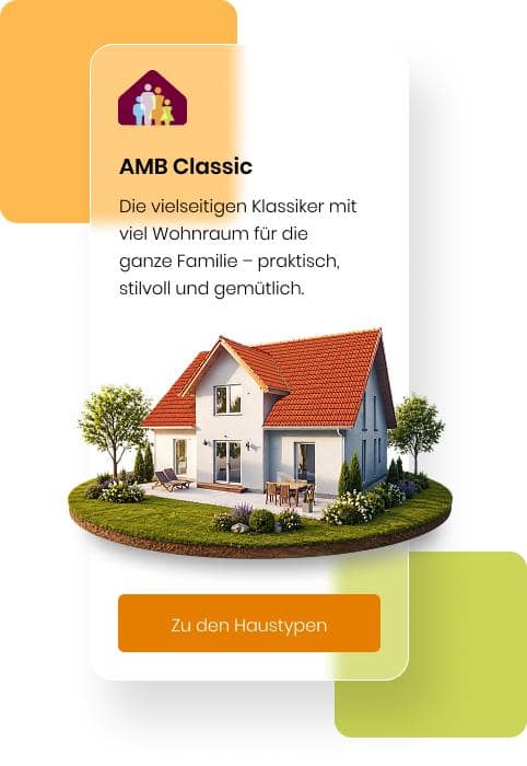 Modernes Einfamilienhaus aus Stein mit rotem Ziegeldach und weißer Fassade