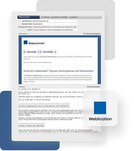 Newsletter mit Weblication